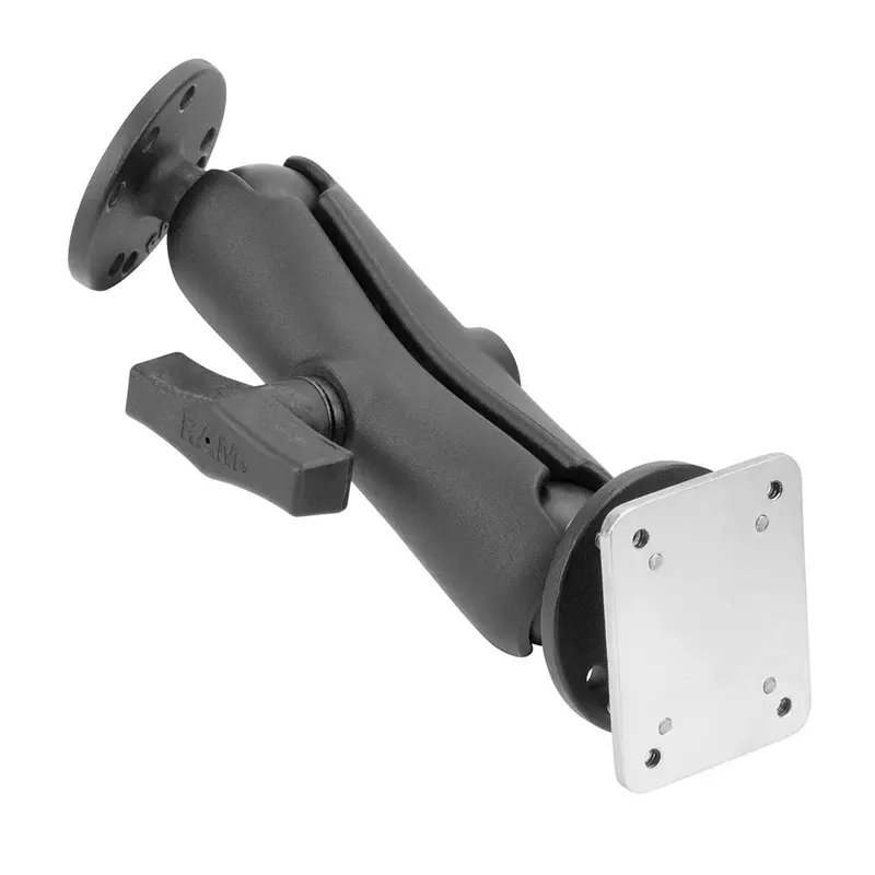 Ram Mount Medium-Length C-Size Drill-Down Dashboard Mount With Backing Plate [Ram-101-225B2U] 2