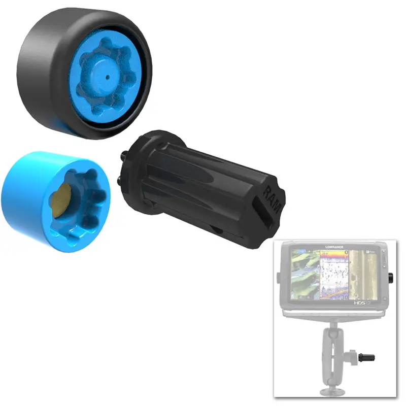 Ram Mount Pin-Lock Security Kit For D/E-Size Mounts (2.25"/3.38") And Gimbal Bracket – Rap-S-Nut5-Gu 1