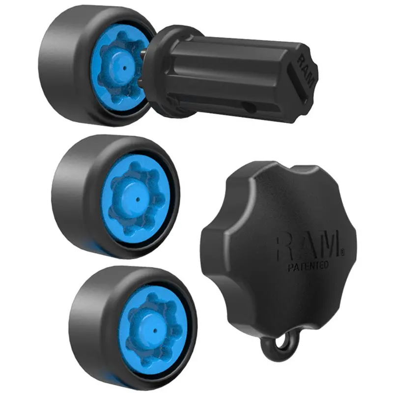 Ram Mount Pin-Lock Security Kit With Single Swing Arm And Gimbal Mount – Rap-S-Knobg-109 1