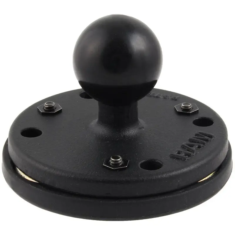 Ram Mount Triple Magnetic Mount With 2.5" Round Base And 1" Ball [Ram-B-202-339U] 1