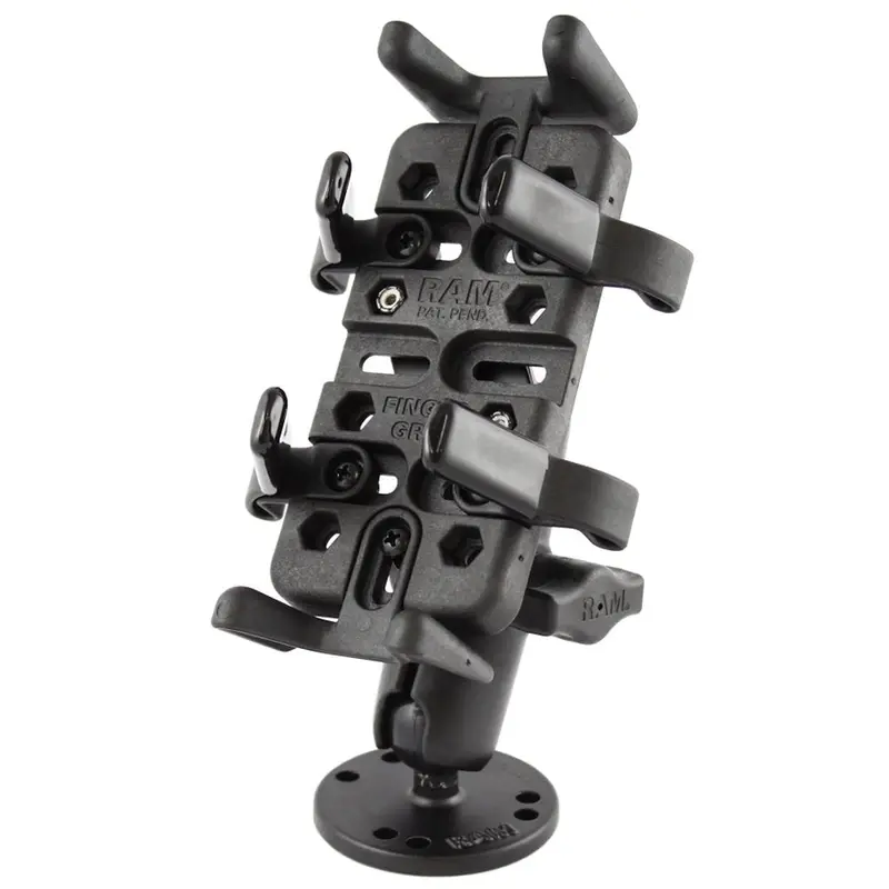 Ram Mount Universal Finger Grip Holder With Flat Surface Mount (Ram-B-138-Un4) 1