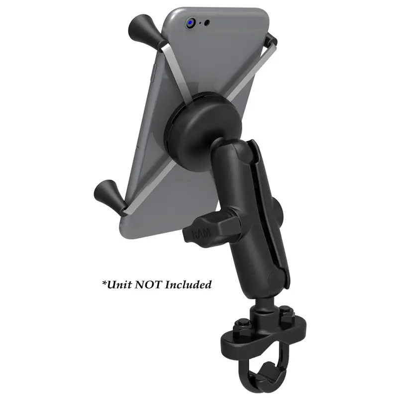 Ram Mount Universal Handlebar Rail Mount With Zinc U-Bolt And Large X-Grip Cradle For Phones & Phablets 1