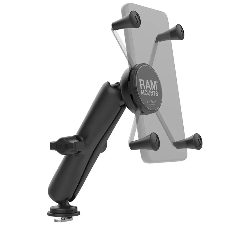 Ram Mount X-Grip Heavy-Duty Smartphone Holder – Track Ball Base With Extended Articulating Arm 1