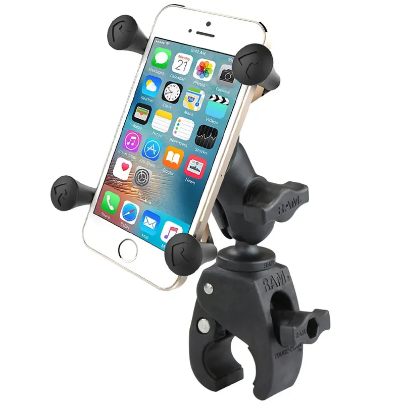 Ram Small Tough-Claw Base With Short Double Socket Arm And Universal X-Grip For Phones & Iphones [Ram-B-400-A-Hol-Un7Bu] 2