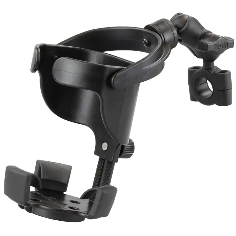 Ram Torque Handlebar Mount: 3/4"–1" Rail, 1" Ball, Short Arm + Level Cup Xl 1