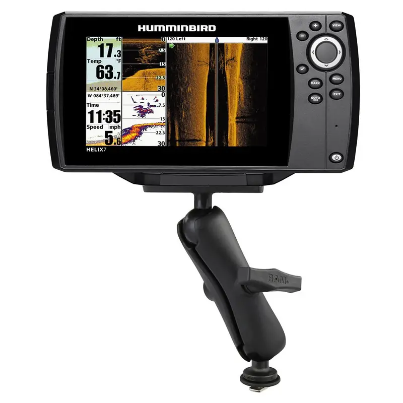 Ram Track Ball Mount With 2" X 4" Plate — Engineered For Humminbird Helix 7 Units 2