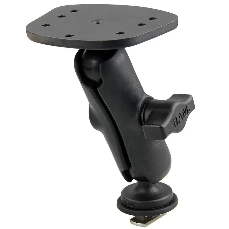 Ram Track Ball Mount With Marine Electronics Plate For Eagle Cuda, Fisheasy, Humminbird Piranha & Lowrance X-4 1
