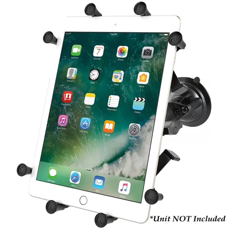Ram Twist-Lock Suction Cup Mount With Universal X-Grip Cradle For 10" Tablets [Ram-B-166-Un9U] 1
