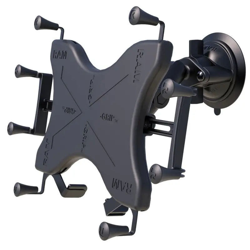 Ram Twist-Lock Suction Cup Mount With Universal X-Grip Cradle For 12" Tablets [Ram-B-166-Un11U] 1