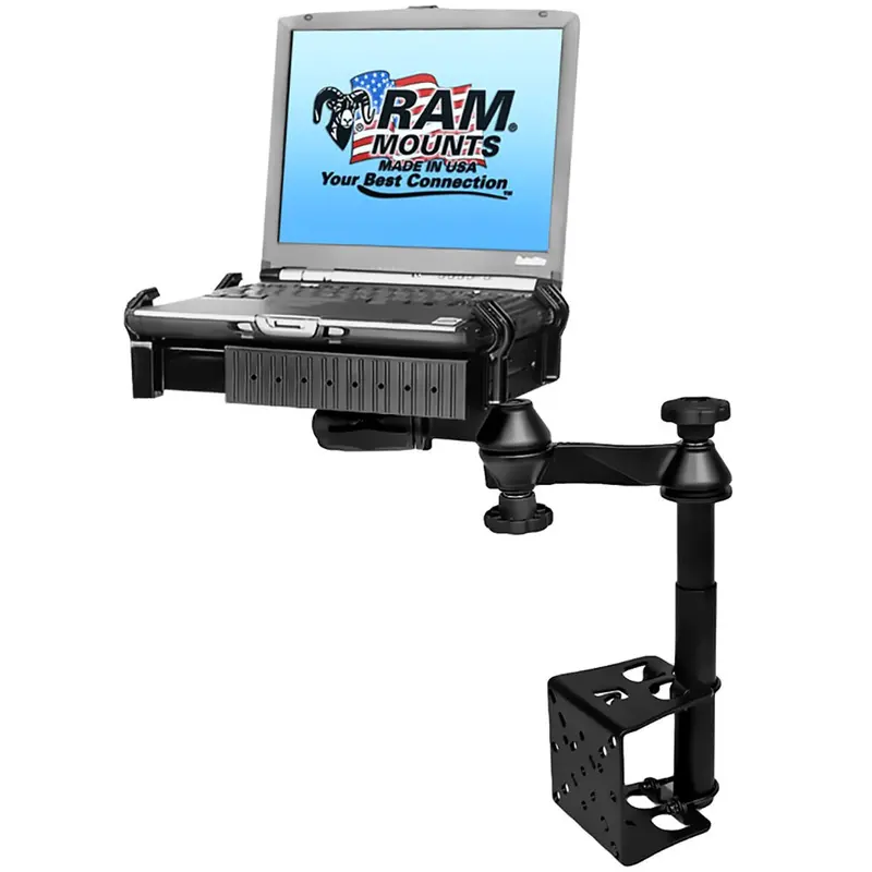 Ram Vertical Drill-Down Laptop Mount With Adjustable Tele-Pole 1