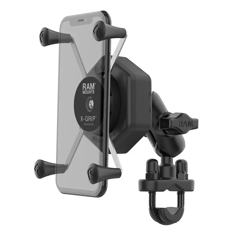 Ram X-Grip Large Smartphone Mount With Vibe-Safe Short U-Bolt Base [Ram-B-149Z-A-Un10-462] 1