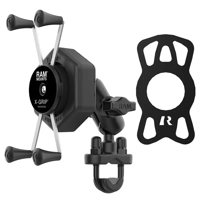 Ram X-Grip Large Smartphone Mount With Vibe-Safe Short U-Bolt Base [Ram-B-149Z-A-Un10-462] 2