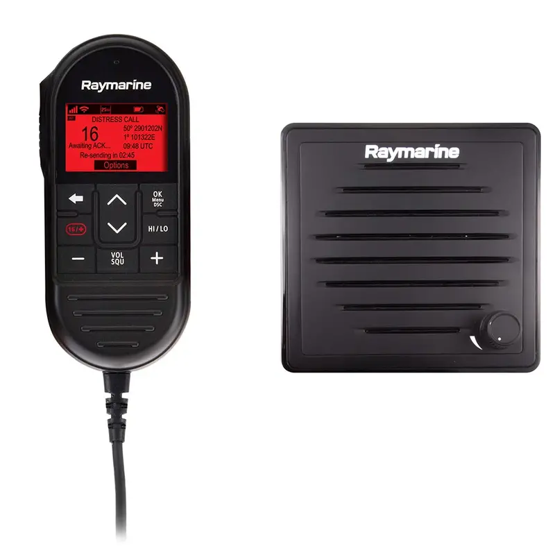 Raymarine Ray90 Wired Second Station Kit – Passive Speaker, Raymic & 10M Extension Cable (T70432) 1
