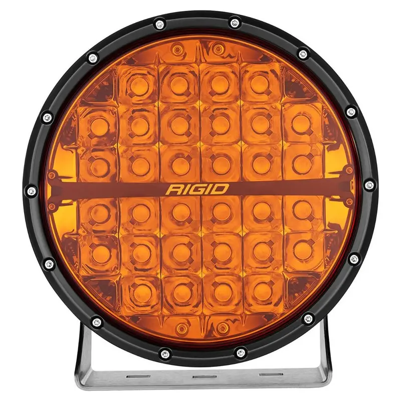 Rigid 360-Series Amber Pro 9" Off-Road Spot Lamp – Single Unit With Amber Backlight Pod [36522] 1
