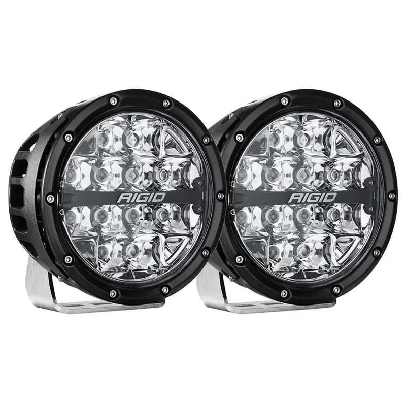 Rigid 360-Series Rgbw 6" Off-Road Spot Lamps – Dual-Pack With Rgbw Backlight Pods [36412] 1