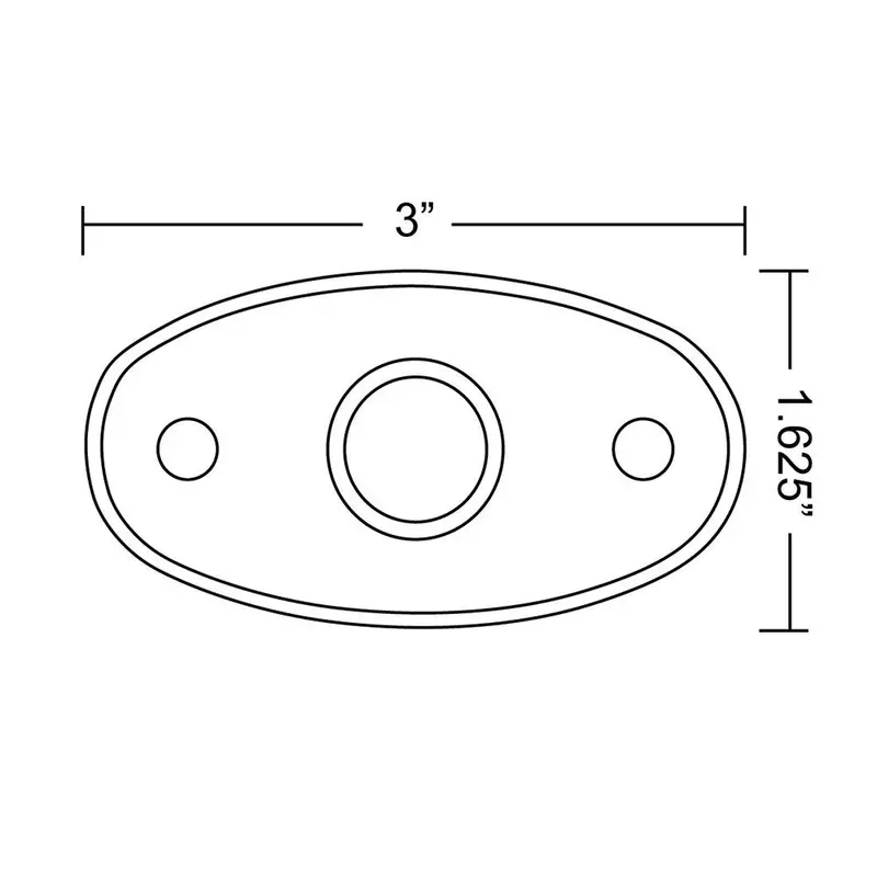 Rigid A-Series Single High-Power Amber Led Light – Black Housing 2