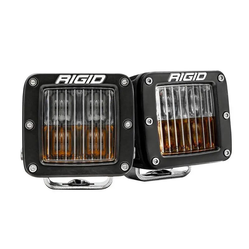 Rigid D-Series Led Fog Light – Dual Yellow/White Sae-Compliant Set 1