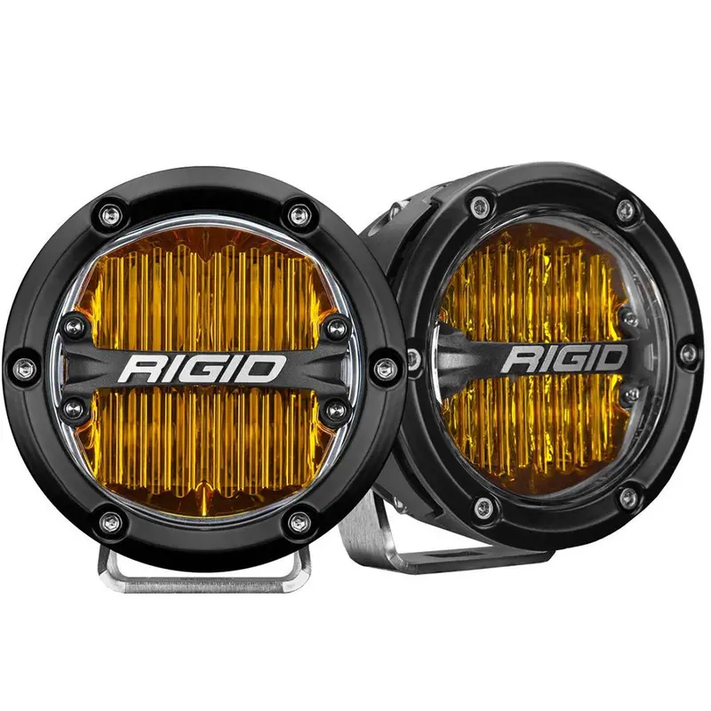 Rigid Industries 360-Series 4" Sae-Certified Yellow Led Fog Lights – Pair [36121] 1