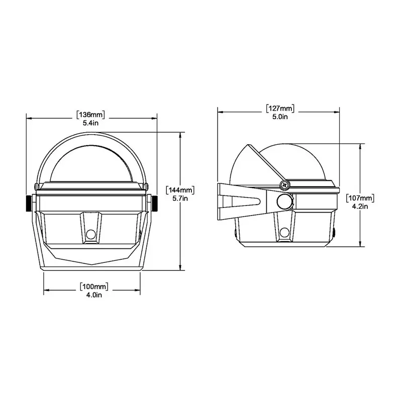 Ritchie B-80 Black Adjustable Bracket-Mount Voyager Compass 2