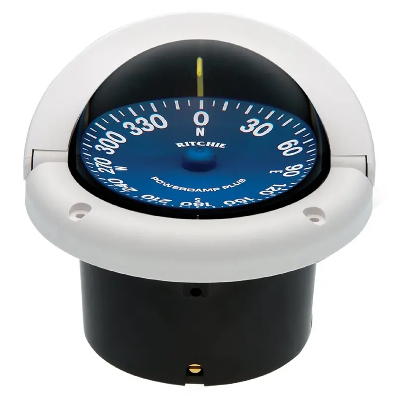 Ritchie Ss-1002W White Flush-Mount Supersport Compass – Compact Navigation Tool 1
