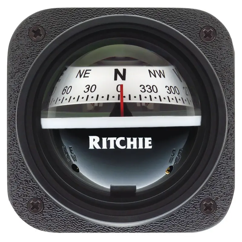 Ritchie V-527 Kayak Compass – Bulkhead-Mount, White Dial (V-527) 1