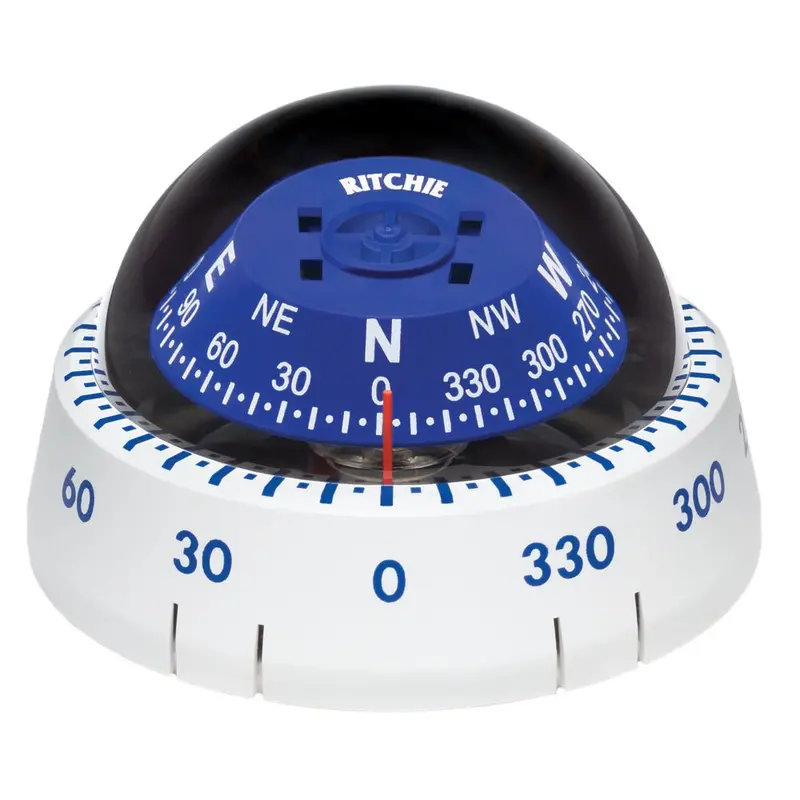 Ritchie Xp-99W Kayaker Compass – Surface-Mount, White Dial (Xp-99W) 1