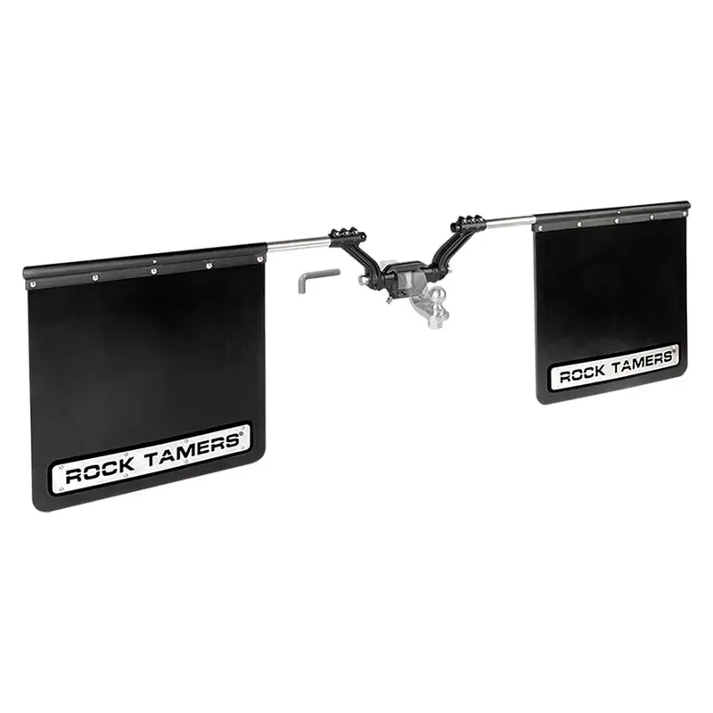 Rock Tamers 2.5-Inch Hub-Centric Mudflap Kit – Matte Black Finish With Stainless Hardware 1