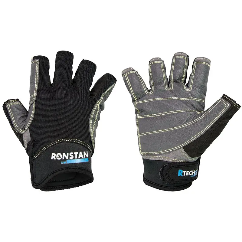 Ronstan Sticky Race Gloves – Full-Finger Black Design, Size Xs 1