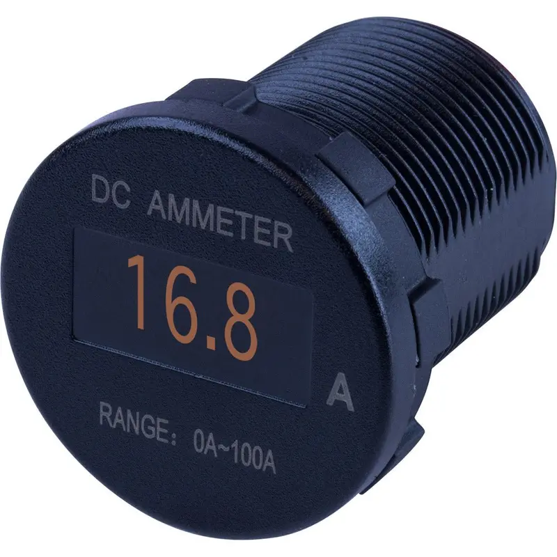 Round Oled Dc Ammeter – 0–100A Display – Sea-Dog 421620-1 1