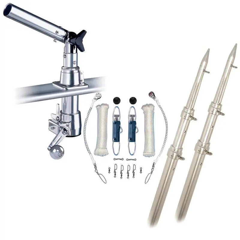 Rupp Z30-Tpgn-15T Z-30 Top Gun Outrigger Kit: 15-Foot Telescoping Poles + Single-Line Rigging With Klickers 1