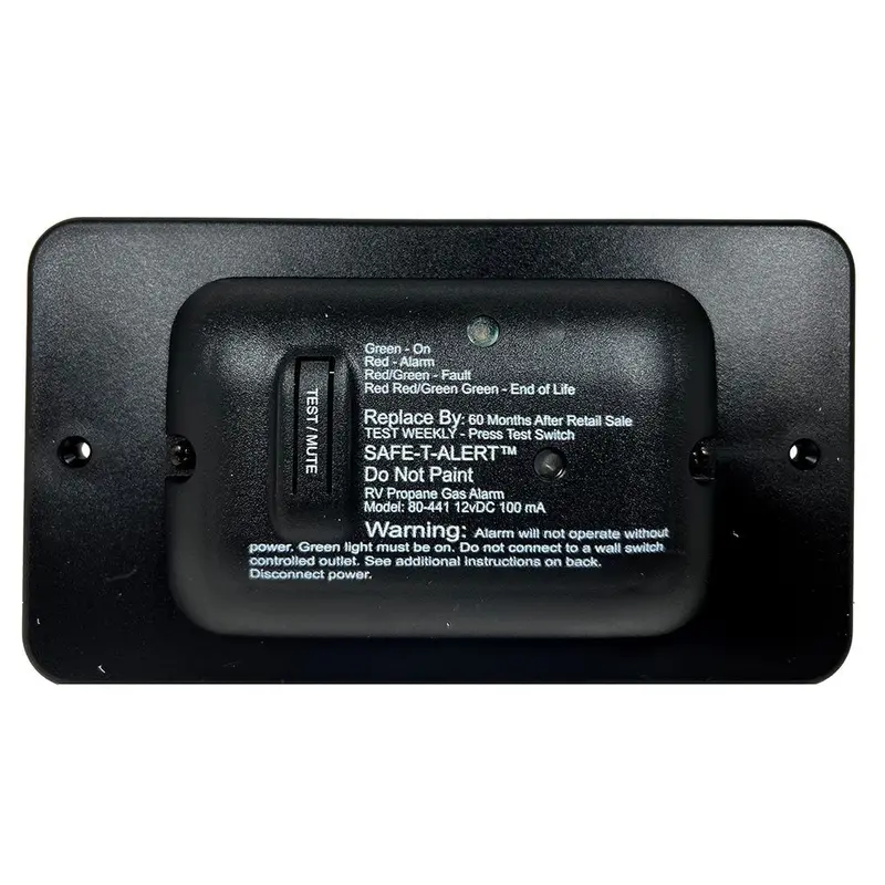 Safe-T-Alert 80-441-Bl-Tr 12V Black Propane Gas Detector For Rvs And Marine Use 1