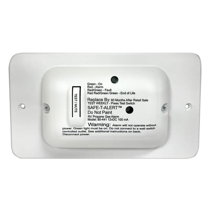 Safe-T-Alert 80-441-Wt-Tr 12V White Propane Gas Alarm – Rv & Boat Safety Monitor 1