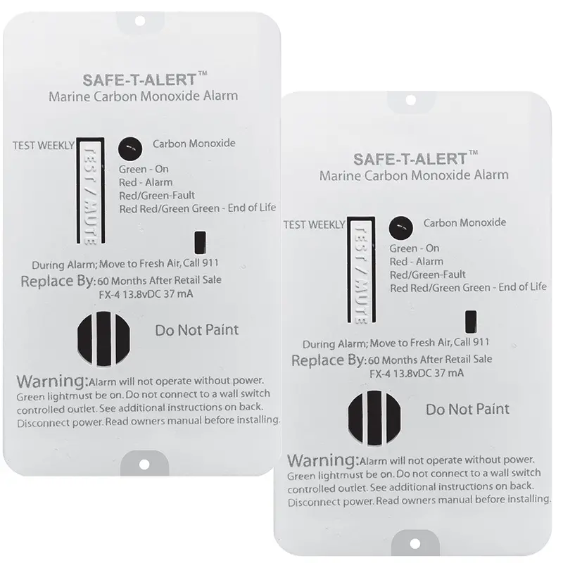 Safe-T-Alert Fx-4 Dual-Pack Marine Carbon Monoxide Detector (Fx-4Marine2-Pack) 1