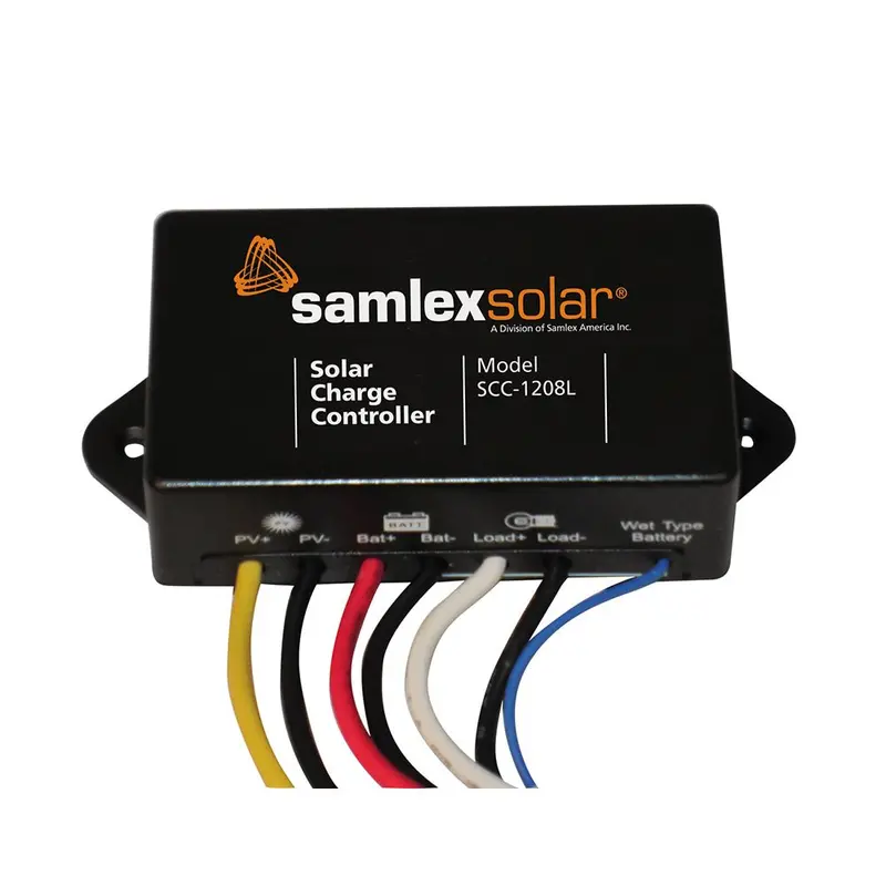 Samlex 12V 8A Pwm Solar Charge Controller – Scc-1208L 1