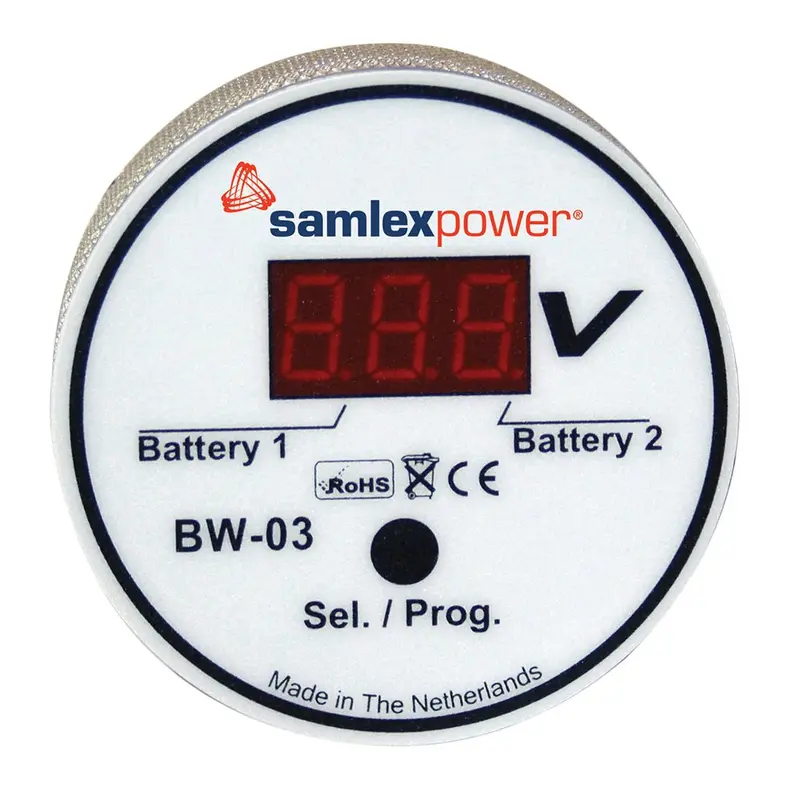 Samlex Bw-03: Dual Battery Monitor With Auto Voltage Detection (12V/24V) 1