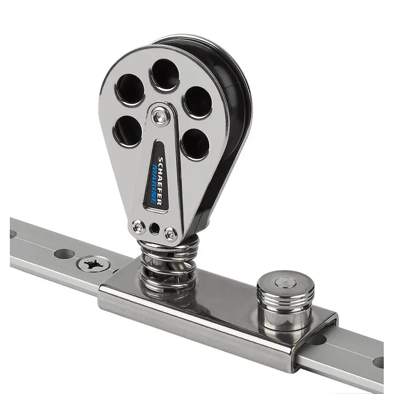 Schaefer Spring-Loaded, Lined Stainless Steel Slider For 1-1/4" T-Track – Model 705-92 1