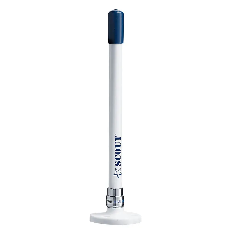 Scout 9-Inch White Stubby Vhf Antenna — Quick-Release Mount, 5-Meter Rg-58 Coax, And Integrated Ks-10 Connector [Pf An Nvhf00025] 1