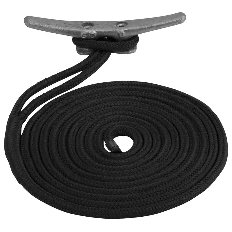 Sea-Dog 5/8-Inch X 35-Foot Black Double-Braided Nylon Dock Line 1