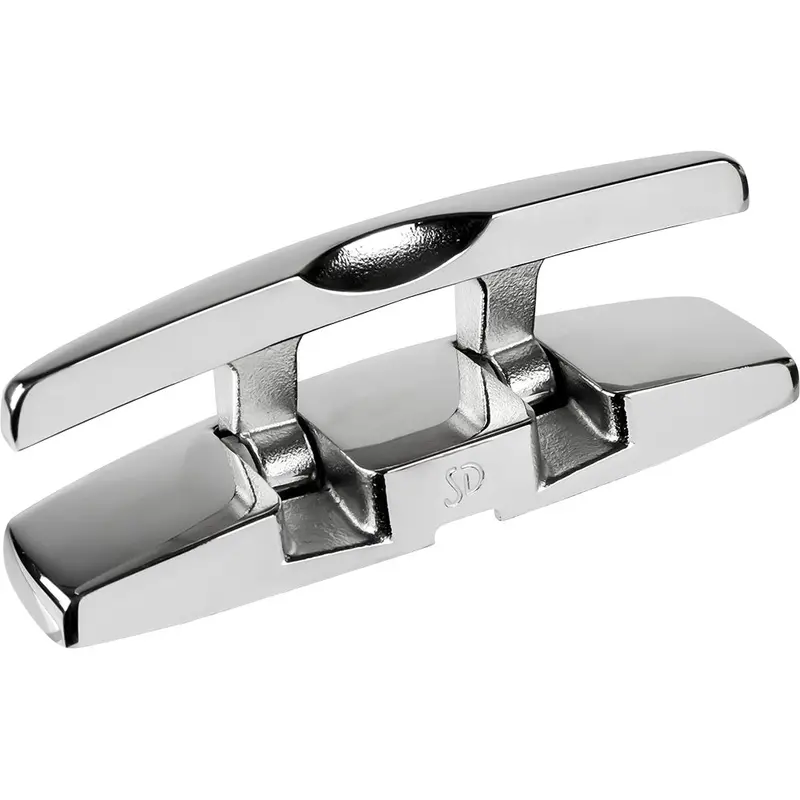 Sea-Dog 6-Inch Stainless Steel Rectangular Folding Cleat With Hex Bolts [041136-1] 1