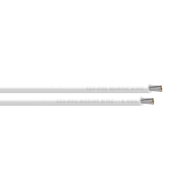 Sea-Dog 8 Awg White Marine Primary Wire – 25-Foot Spool [8008050] 1