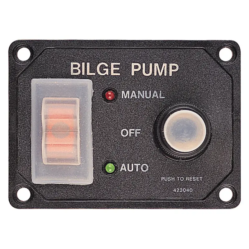 Sea-Dog Bilge Pump Control Panel With Splash Guard And Integrated Circuit Breaker 1