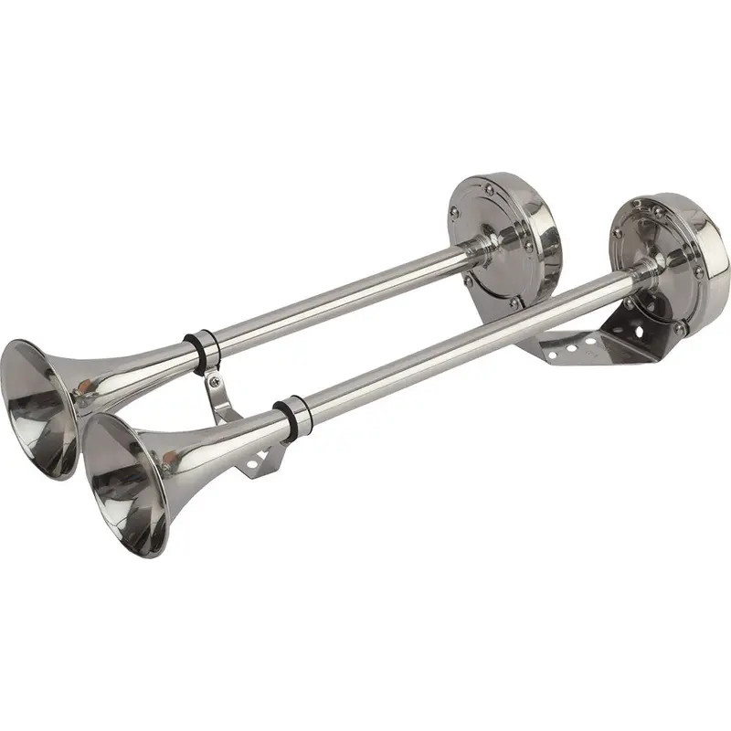 Sea-Dog Maxblast Dual-Trumpet 12V Stainless Steel Horn 1