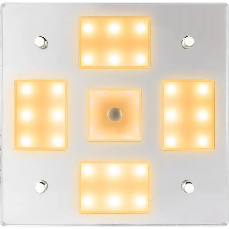 Sea-Dog Square Led Mirror Light – Dimmable On/Off Switch W/White & Blue Options (401840-3) 1