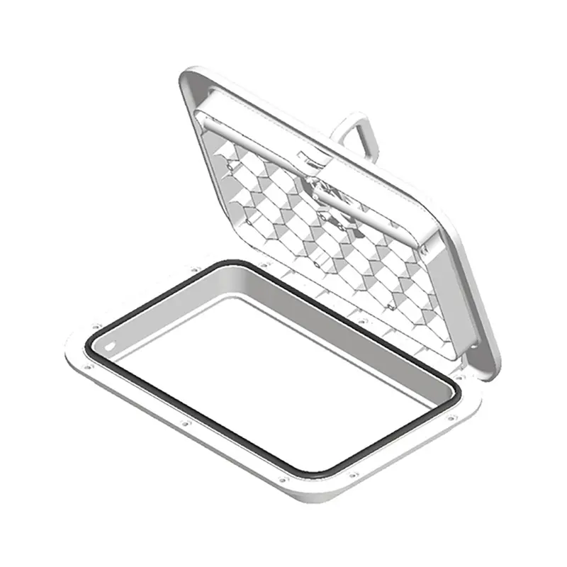 Sea-Dog Triple-Lock Rectangular Marine Hatch – 10" X 14", White Finish [336520-3] 2