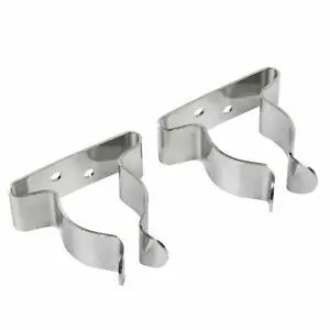 Seachoice Adjustable Spring Clamps – 2-Pack, Stainless Steel, Fits 1"–1.75" Diameter Posts 1
