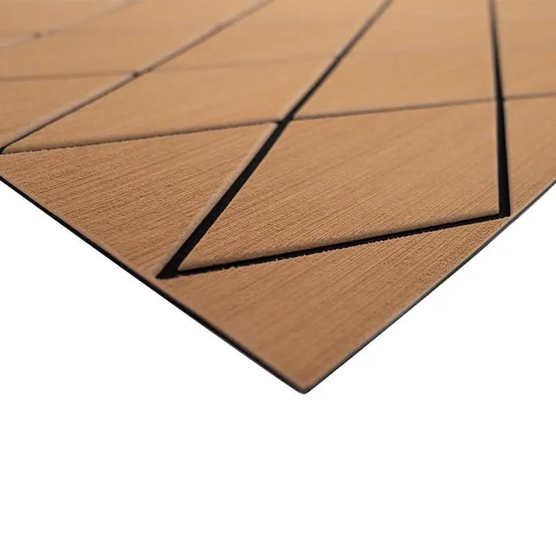 Seadek Two-Tone Diamond Pattern Marine Decking – 40" X 80" X 6Mm Brushed Finish (Mocha/Black) [56411-80093] 1