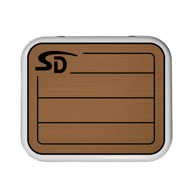 Seadek Yeti Roadie 24 Teak-Texture Cooler Pad – 6Mm Mocha/Black 1