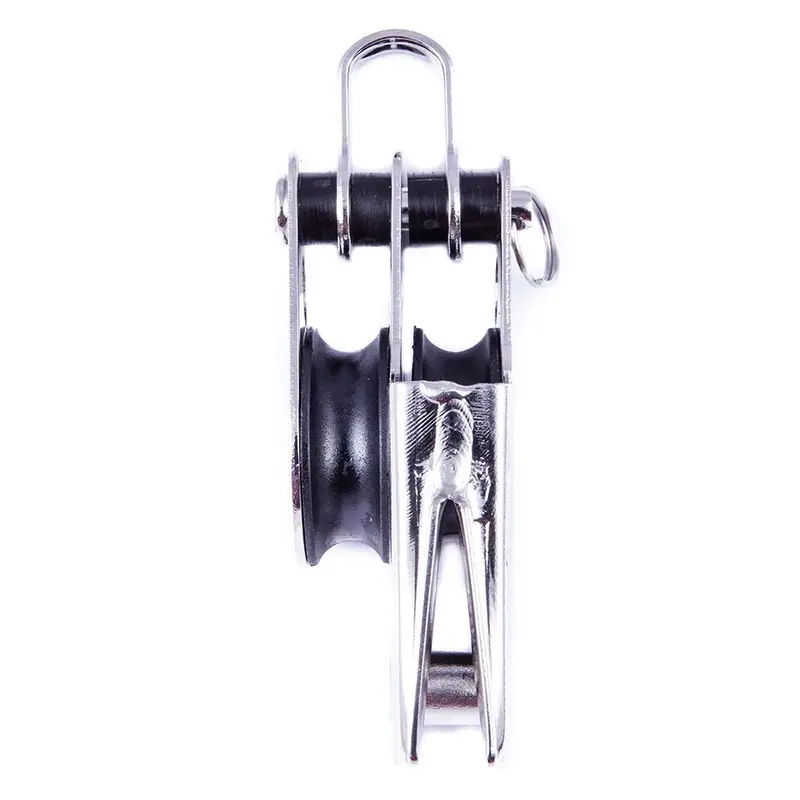 Seasure 25Mm Double Sheave Block With V-Jam Cleat 1