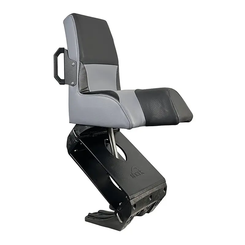 Shark Epic Seat With Flex Suspension – Grey Vinyl, Standard Handle – Model Feax1000G 1