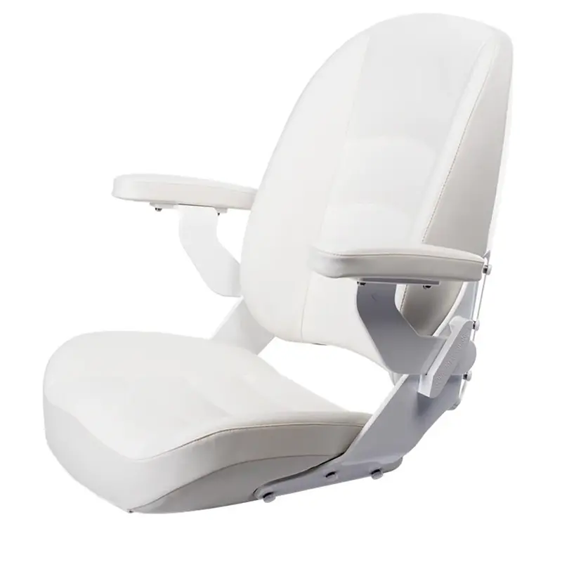 Shockwave S5 Corbin Mid-Back Marine Seat – Storm White Finish 1